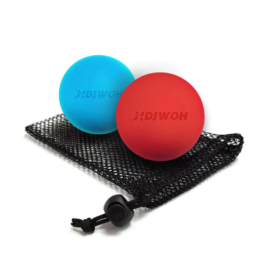Portable Lacrosse Ball Massage Ball TherapyYoga Myofascial Release & Trigger Point Therapy - Back Massage BallFoot Massage Ball Roller(2 Pack)